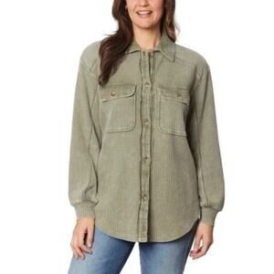 Briggs Women's Button‎ Front Waffle Shirt (Size M) NWOT